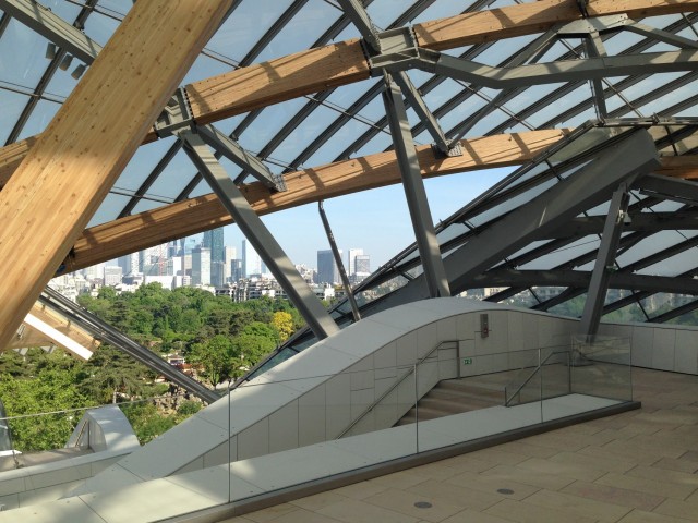 Vue des terrasses du bâtiment