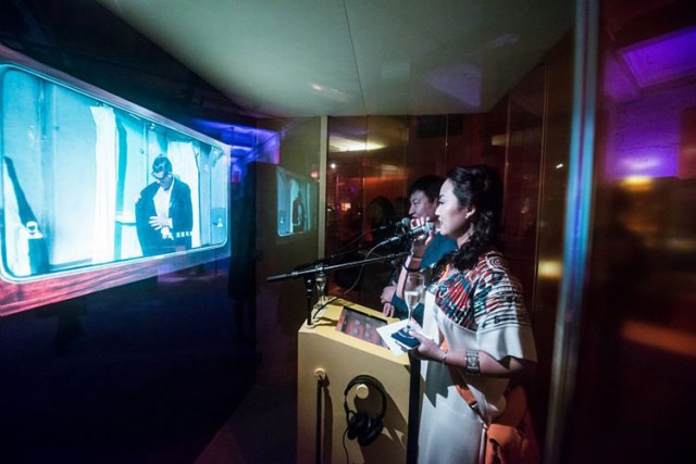 Installation interactive recordingbooth